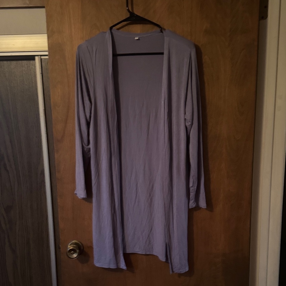 Long Sleeve Lavender Cardigan